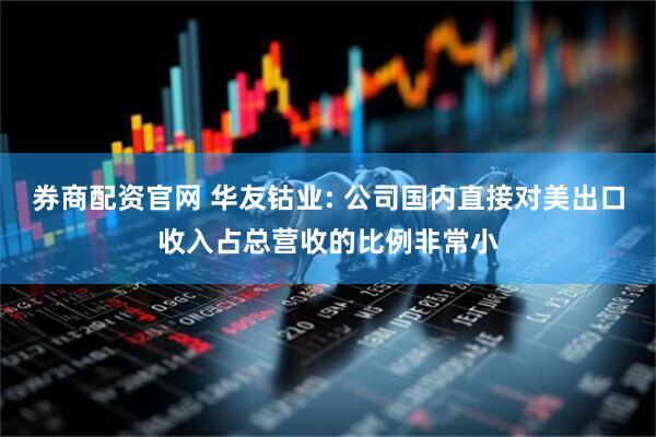 券商配资官网 华友钴业: 公司国内直接对美出口收入占总营收的比例非常小