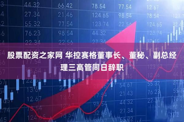股票配资之家网 华控赛格董事长、董秘、副总经理三高管同日辞职